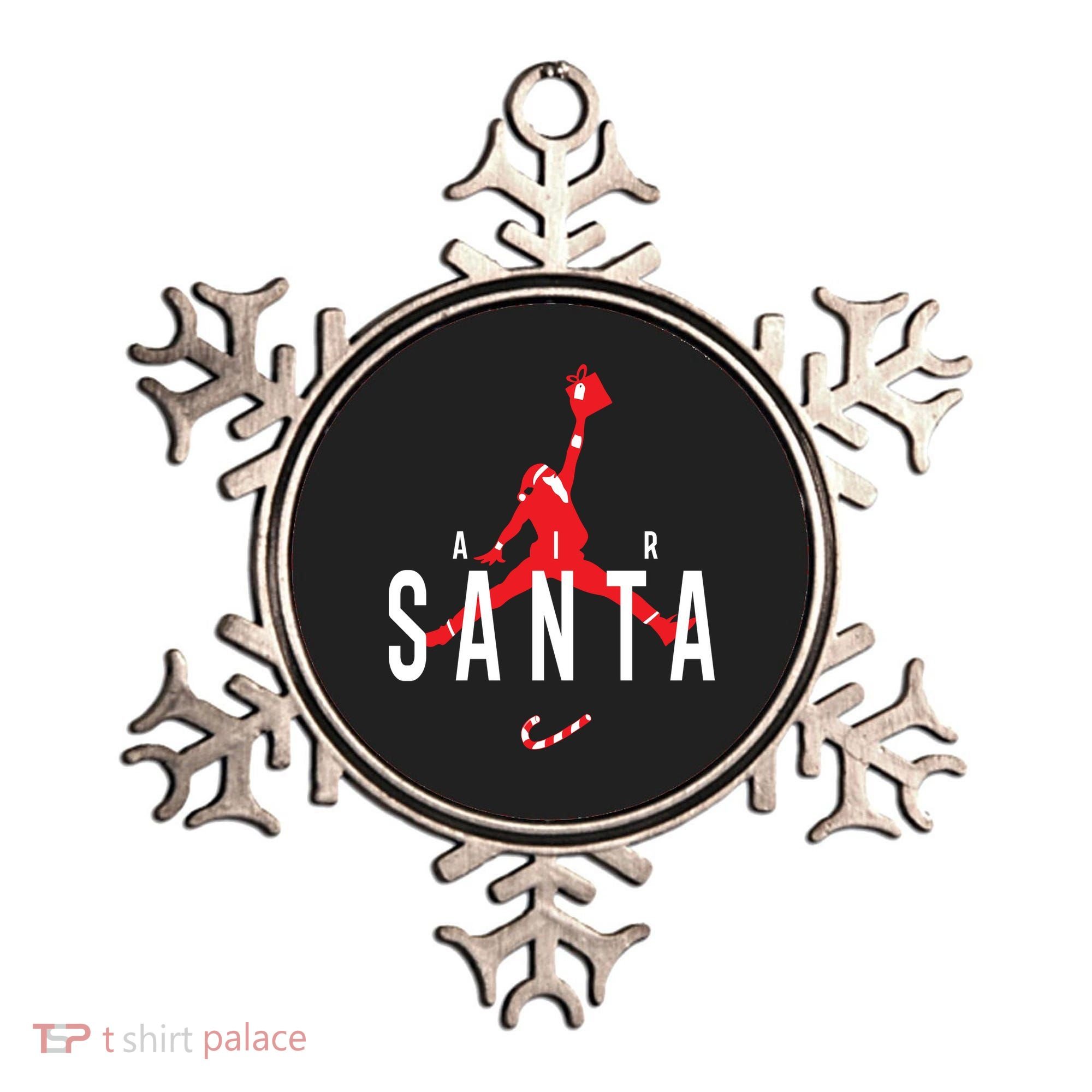 Air Santa Funny Xmas Basketball Ornament