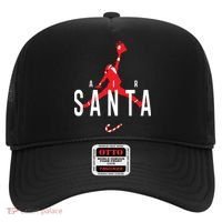 Air Santa Funny Xmas Basketball Hat thumb 0