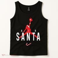 Air Santa Funny Xmas Basketball Tank Top thumb 2