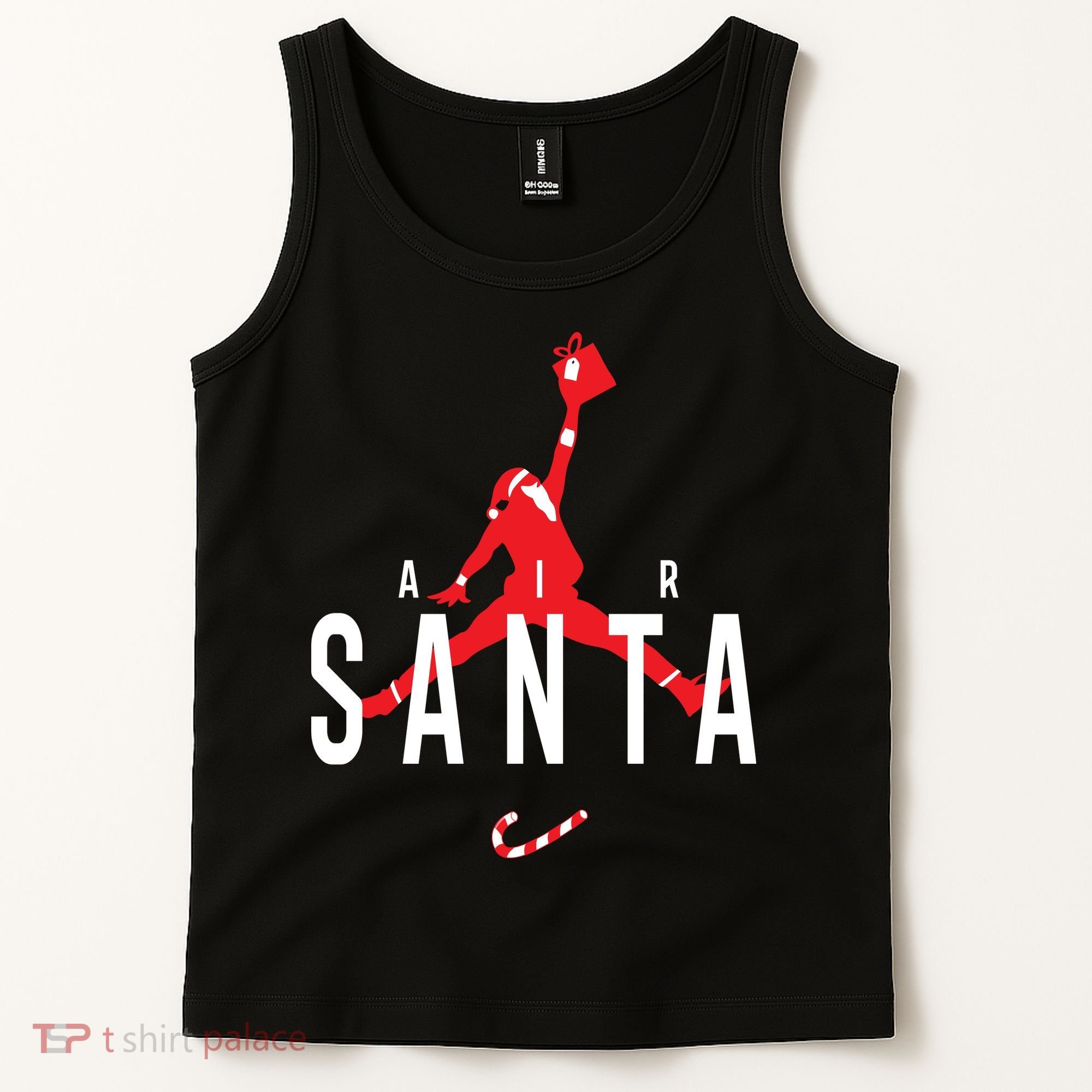 Air Santa Funny Xmas Basketball Tank Top