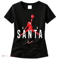 Air Santa Funny Xmas Basketball Women's T-Shirt thumb 0