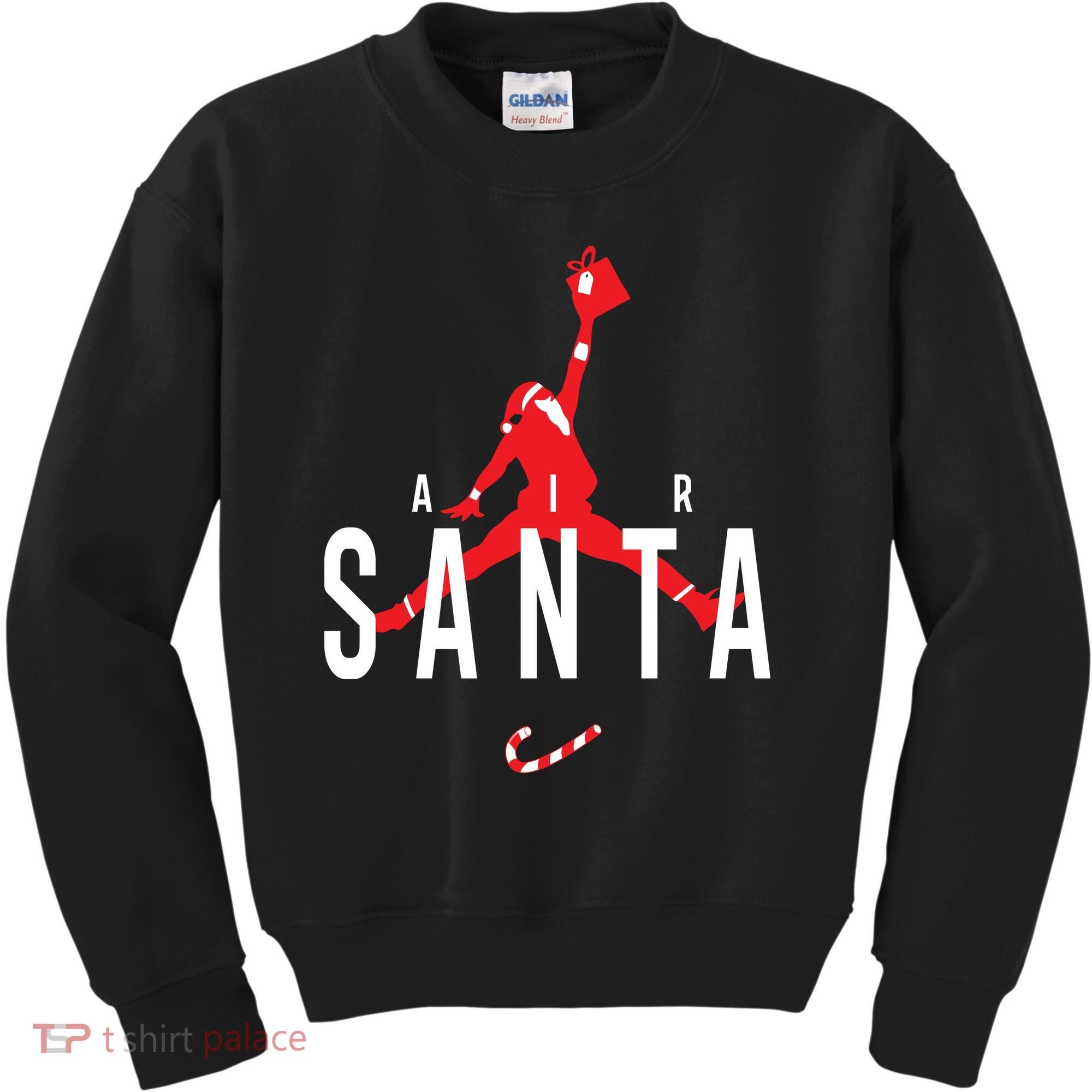 Air Santa Funny Xmas Basketball Kids Sweatshirt