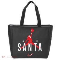 Air Santa Funny Xmas Basketball Tote Bag thumb 0