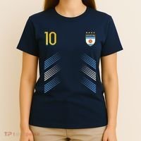 Argentina Soccer Fans Jersey Argentinian Flag Football Lover T-Shirt thumb 4