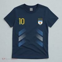 Argentina Soccer Fans Jersey Argentinian Flag Football Lover T-Shirt thumb 5