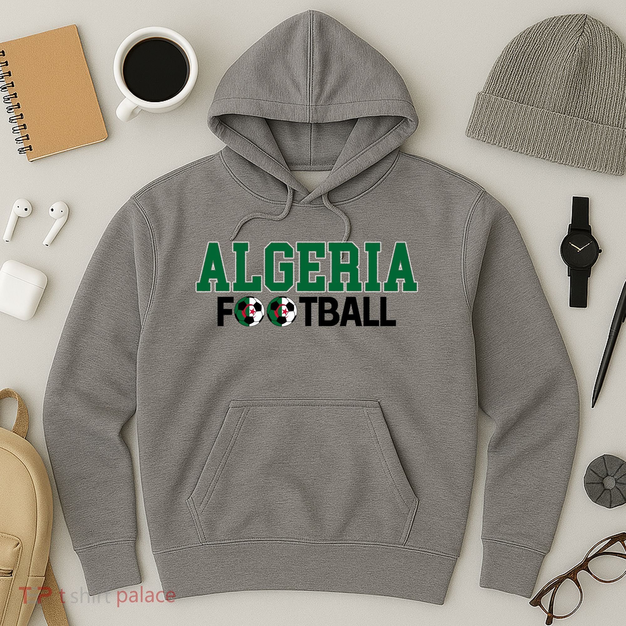 Algeria Soccer Fan Team Gear Hoodie