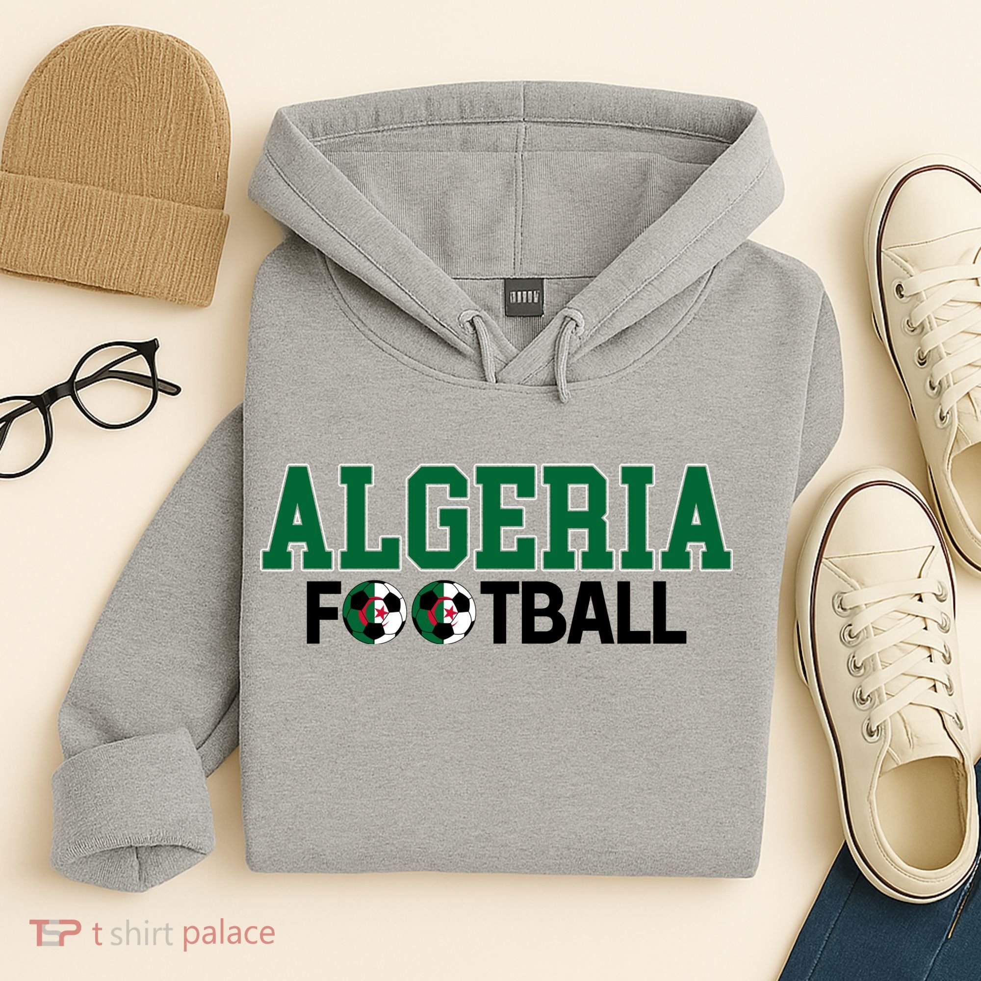 Algeria Soccer Fan Team Gear Hoodie
