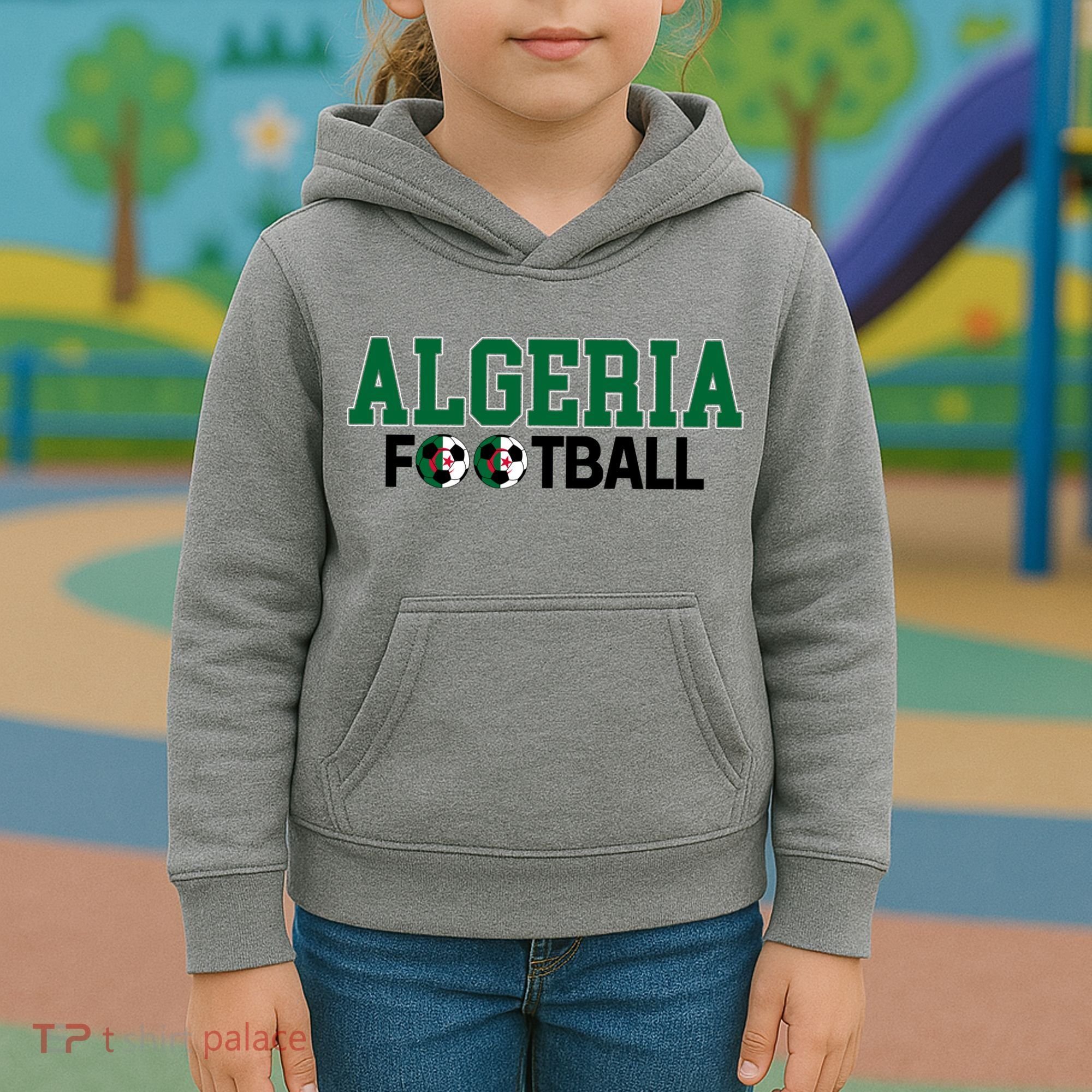 Algeria Soccer Fan Team Gear Kids Hoodie