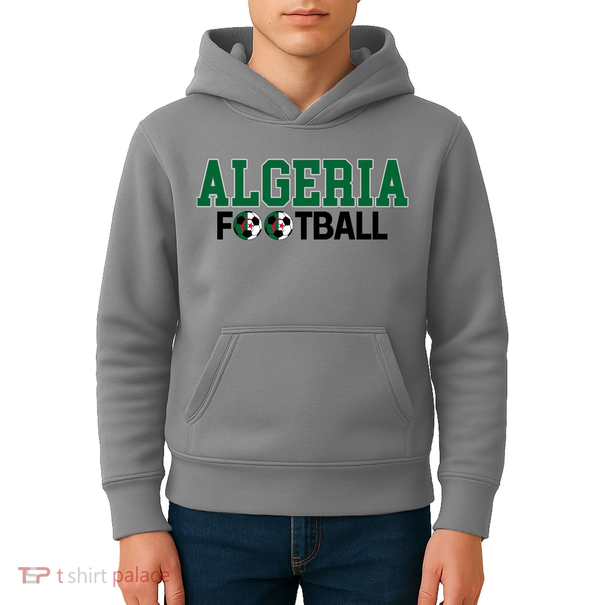 Algeria Soccer Fan Team Gear Kids Hoodie