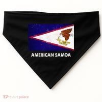 American Samoa Flag American Samoan USA-Made Doggie Bandana thumb 0