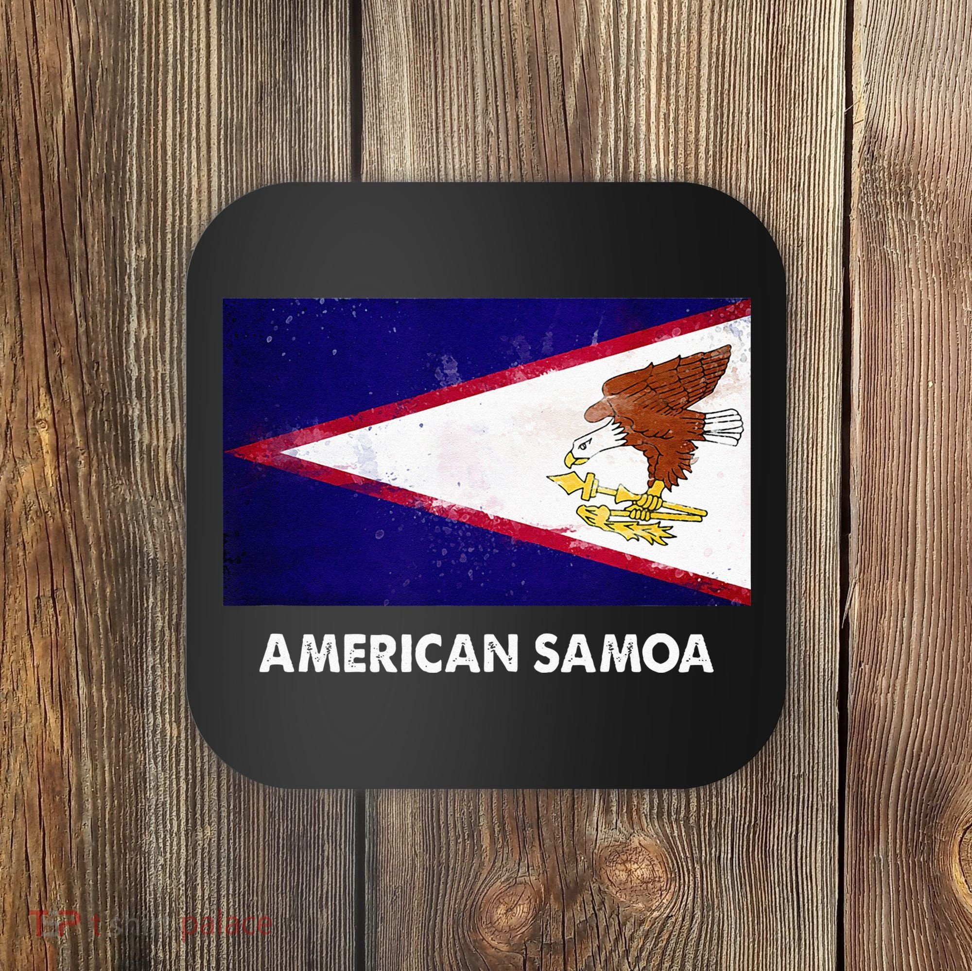 American Samoa Flag American Samoan Coaster