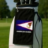 American Samoa Flag American Samoan Golf Towel thumb 2