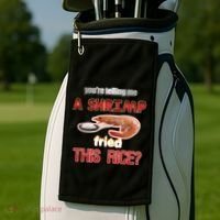 A Shrimp Fried This Rice Tastefully Misinterpreted Dank Meme Golf Towel thumb 2