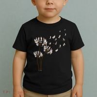 Australian Shepherd Flower Fly Dandelion Funny Dog Lovers Toddler T-Shirt thumb 2