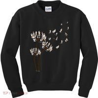 Australian Shepherd Flower Fly Dandelion Funny Dog Lovers Kids Sweatshirt thumb 0