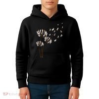 Australian Shepherd Flower Fly Dandelion Funny Dog Lovers Kids Hoodie thumb 4