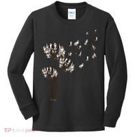 Australian Shepherd Flower Fly Dandelion Funny Dog Lovers Kids Long Sleeve Shirt thumb 0