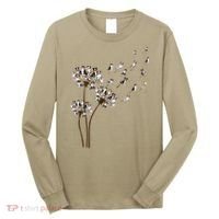 Australian Shepherd Flower Fly Dandelion Funny Dog Lovers Long Sleeve Shirt thumb 0