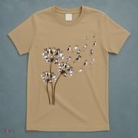 Australian Shepherd Flower Fly Dandelion Funny Dog Lovers T-Shirt thumb 5