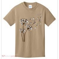 Australian Shepherd Flower Fly Dandelion Funny Dog Lovers Kids T-Shirt thumb 0