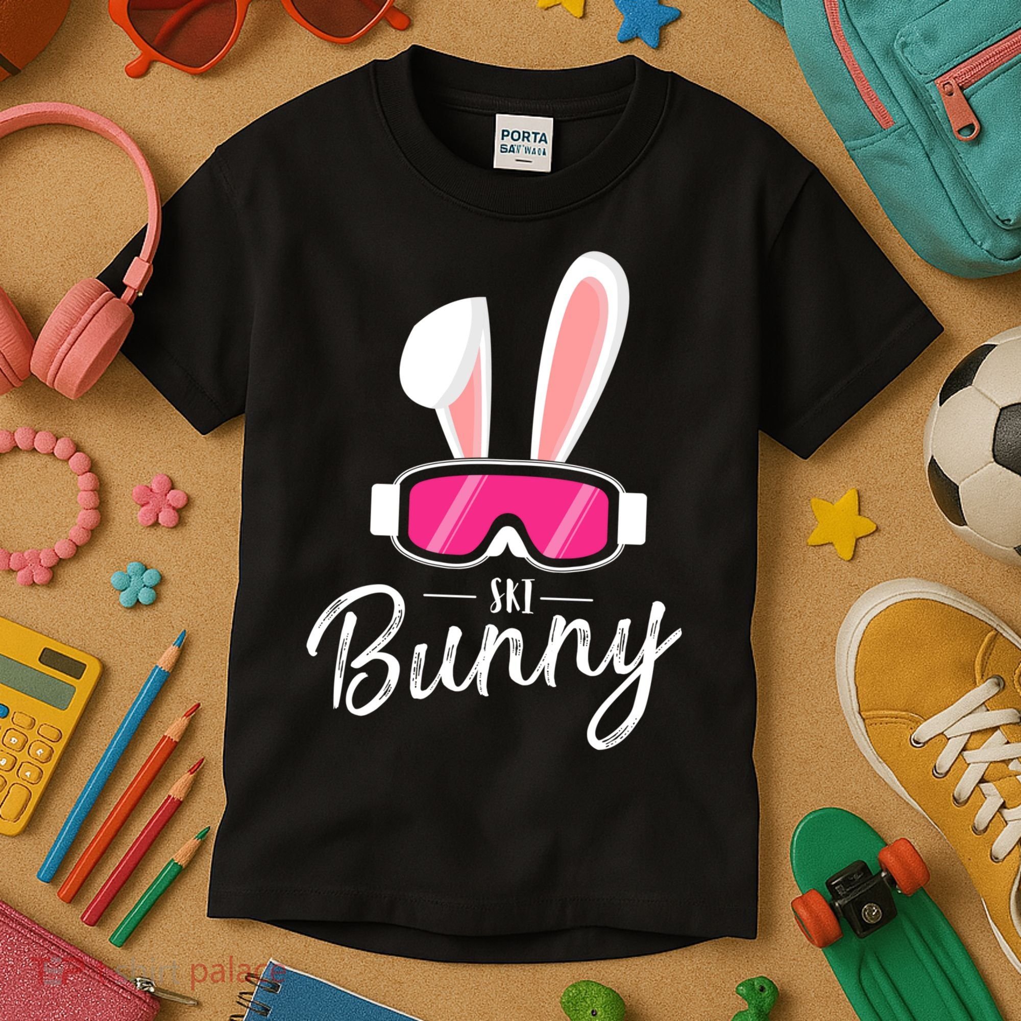 Apres Ski Funny Women Party Outfit Ski Bunny For Wintersport Kids T-Shirt