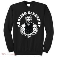 Abolish Sleevery Funny Abraham Lincoln Free The Sleeves Sweatshirt thumb 0