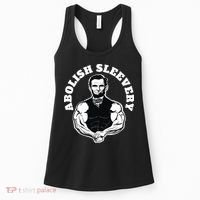 Abolish Sleevery Funny Abraham Lincoln Free The Sleeves Women's Tank Top thumb 0