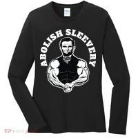 Abolish Sleevery Funny Abraham Lincoln Free The Sleeves Women's Long Sleeve Shirt thumb 0