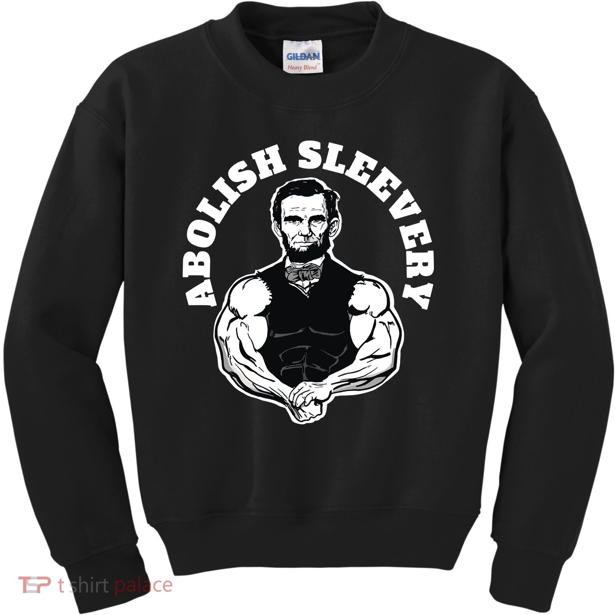 Abolish Sleevery Funny Abraham Lincoln Free The Sleeves Kids Sweatshirt