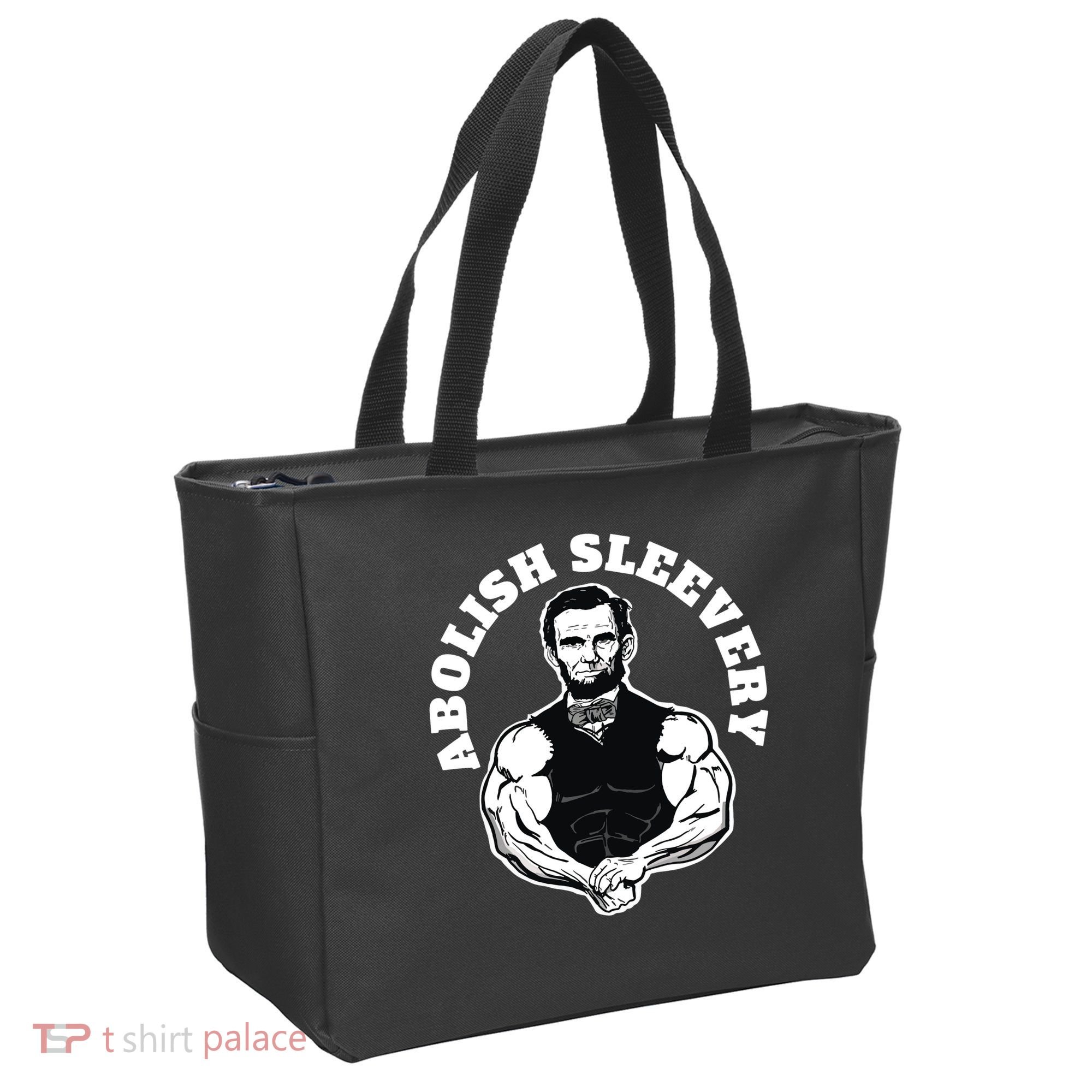 Abolish Sleevery Funny Abraham Lincoln Free The Sleeves Tote Bag
