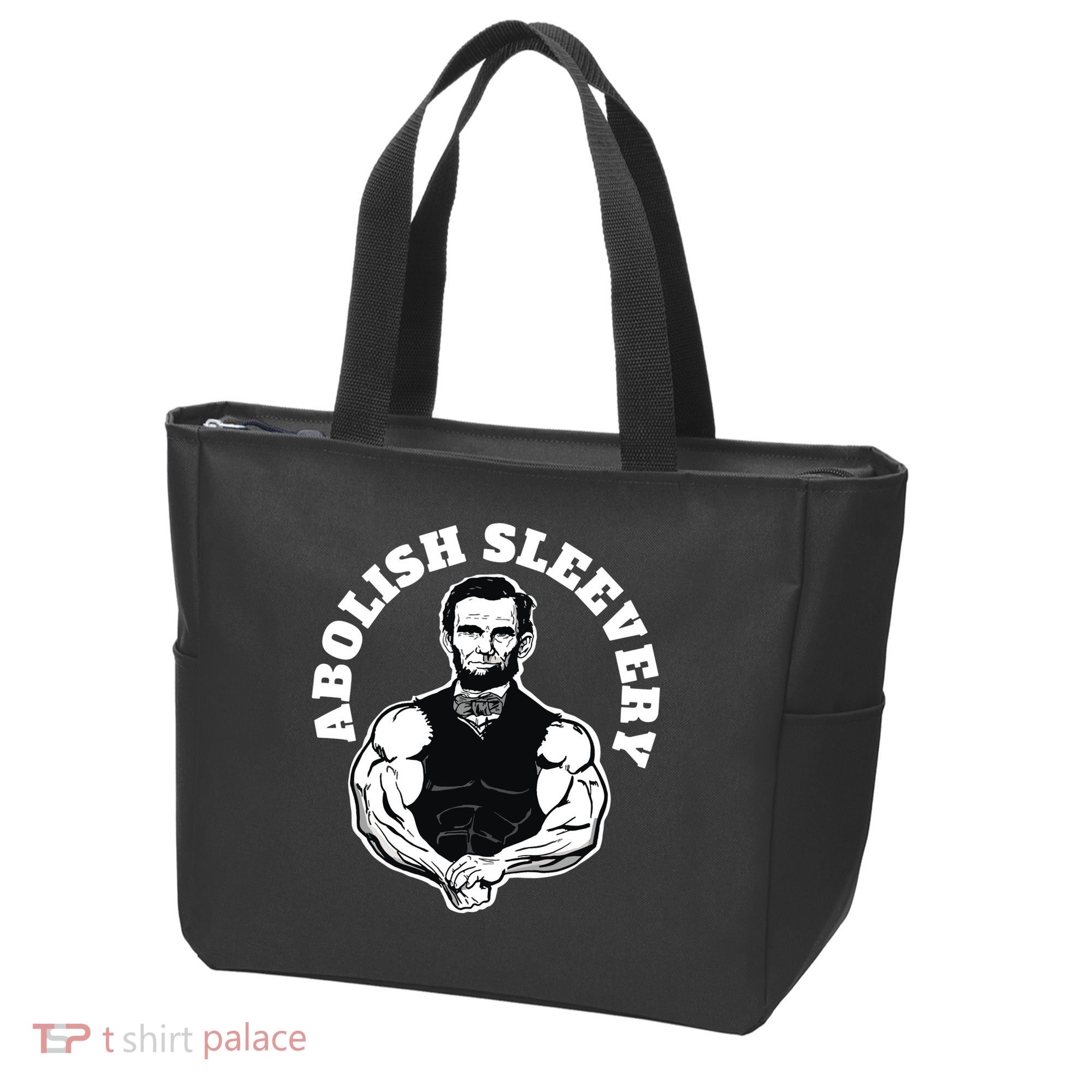 Abolish Sleevery Funny Abraham Lincoln Free The Sleeves Tote Bag