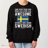 Awesome Swedish Flag Sweden Swedish Roots Gift Women's Sweatshirt thumb 0