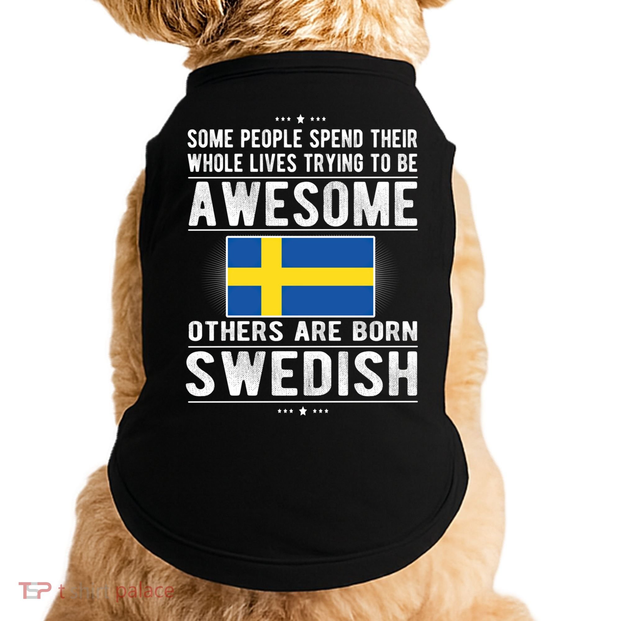 Awesome Swedish Flag Sweden Swedish Roots Gift Doggie Tank