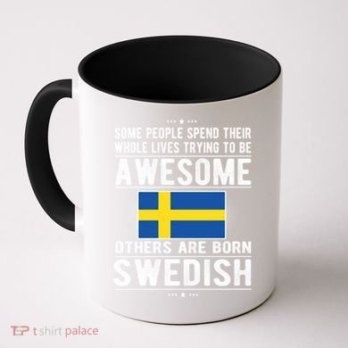 Awesome Swedish Flag Sweden Swedish Roots Gift Coffee Mug