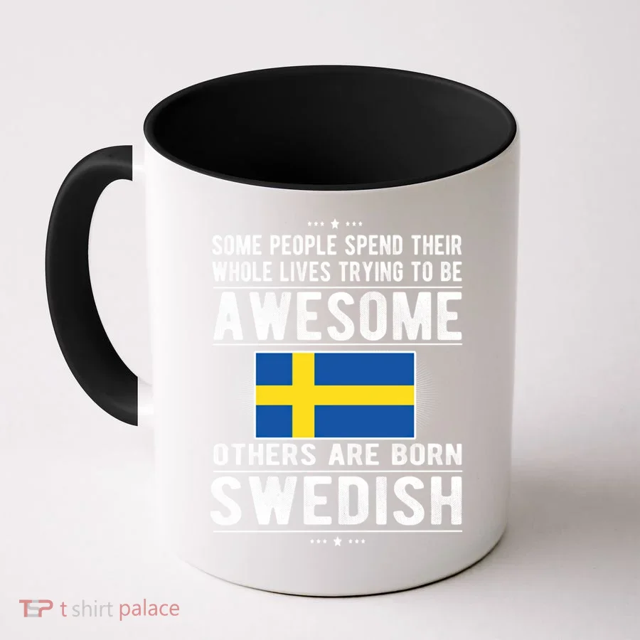 Awesome Swedish Flag Sweden Swedish Roots Gift Coffee Mug