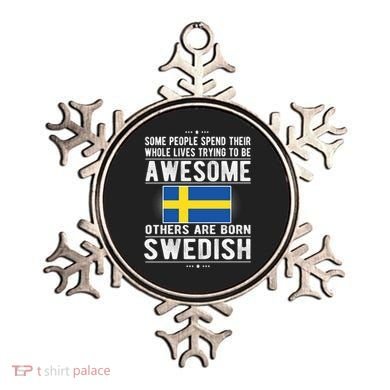 Awesome Swedish Flag Sweden Swedish Roots Gift Ornament