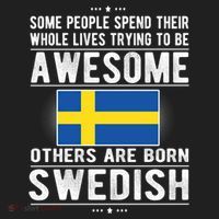 Awesome Swedish Flag Sweden Swedish Roots Gift Golf Towel thumb 3
