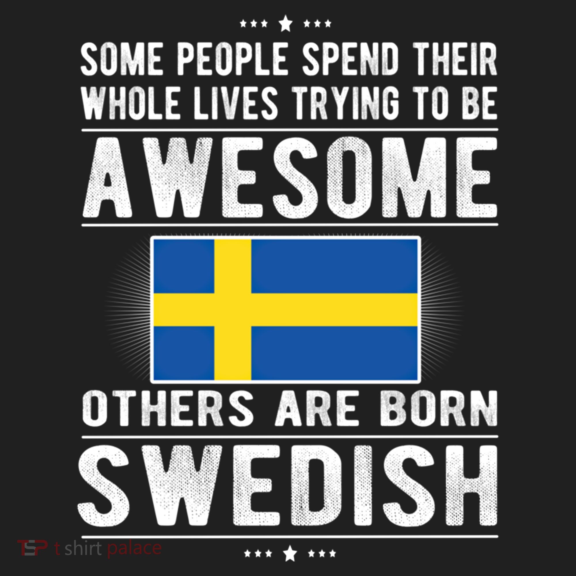 Awesome Swedish Flag Sweden Swedish Roots Gift Golf Towel