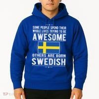 Awesome Swedish Flag Sweden Swedish Roots Gift Hoodie thumb 2