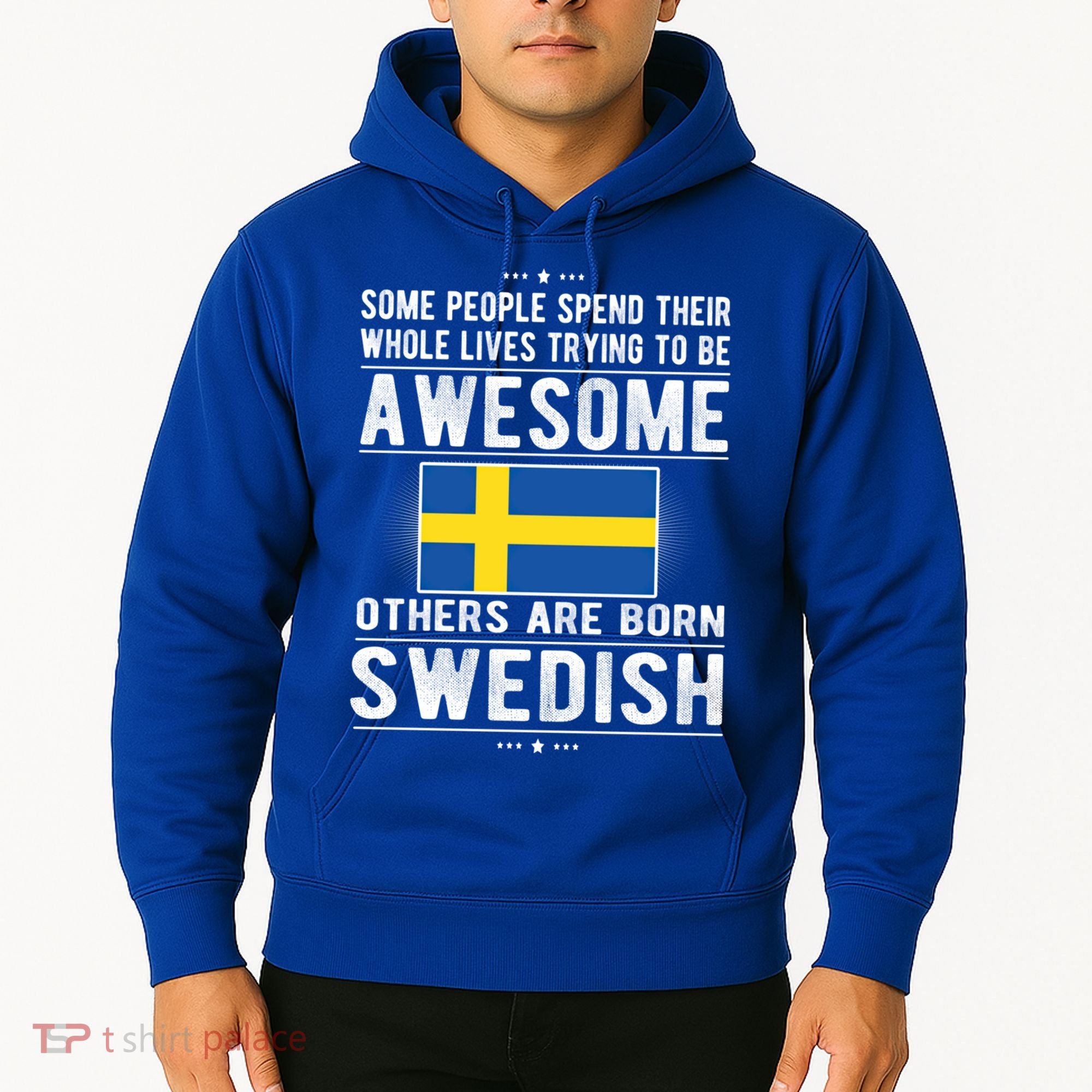 Awesome Swedish Flag Sweden Swedish Roots Gift Hoodie
