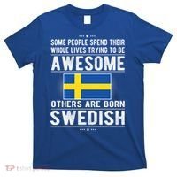 Awesome Swedish Flag Sweden Swedish Roots Gift T-Shirt thumb 0