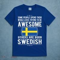 Awesome Swedish Flag Sweden Swedish Roots Gift T-Shirt thumb 5
