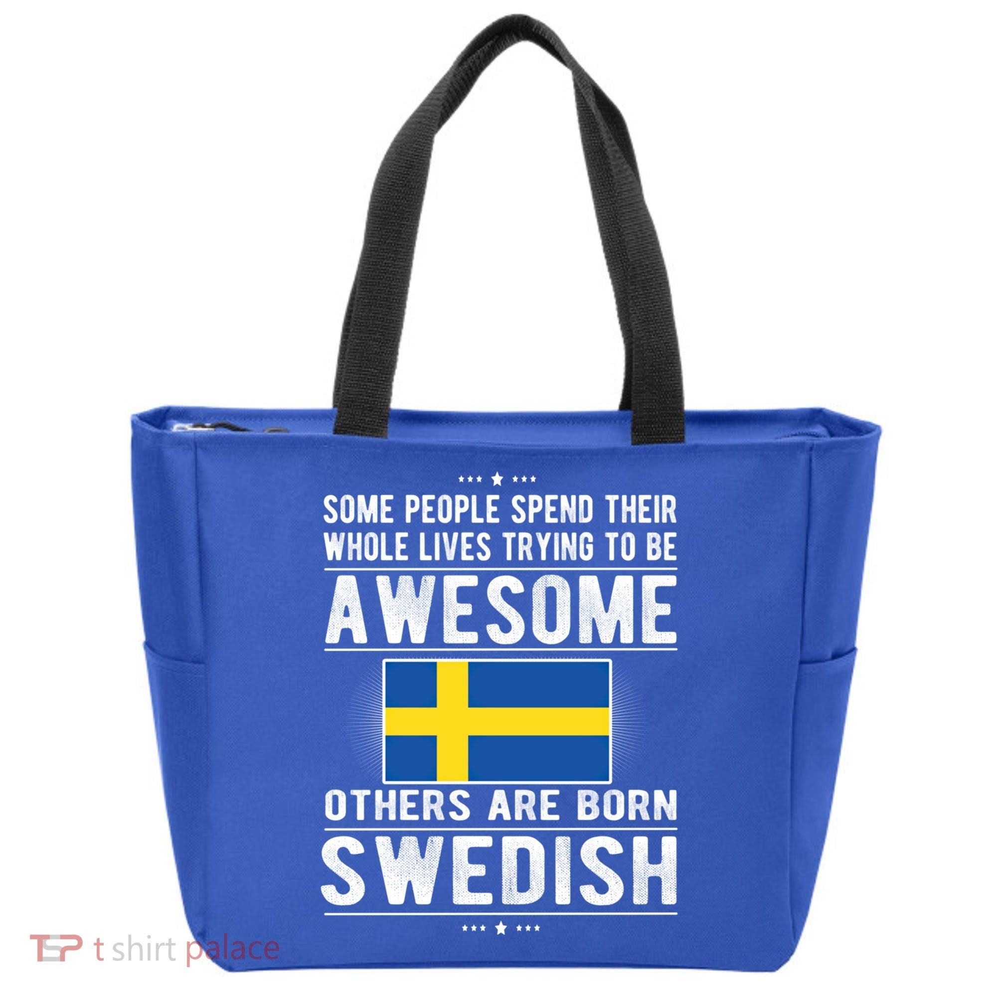 Awesome Swedish Flag Sweden Swedish Roots Gift Tote Bag