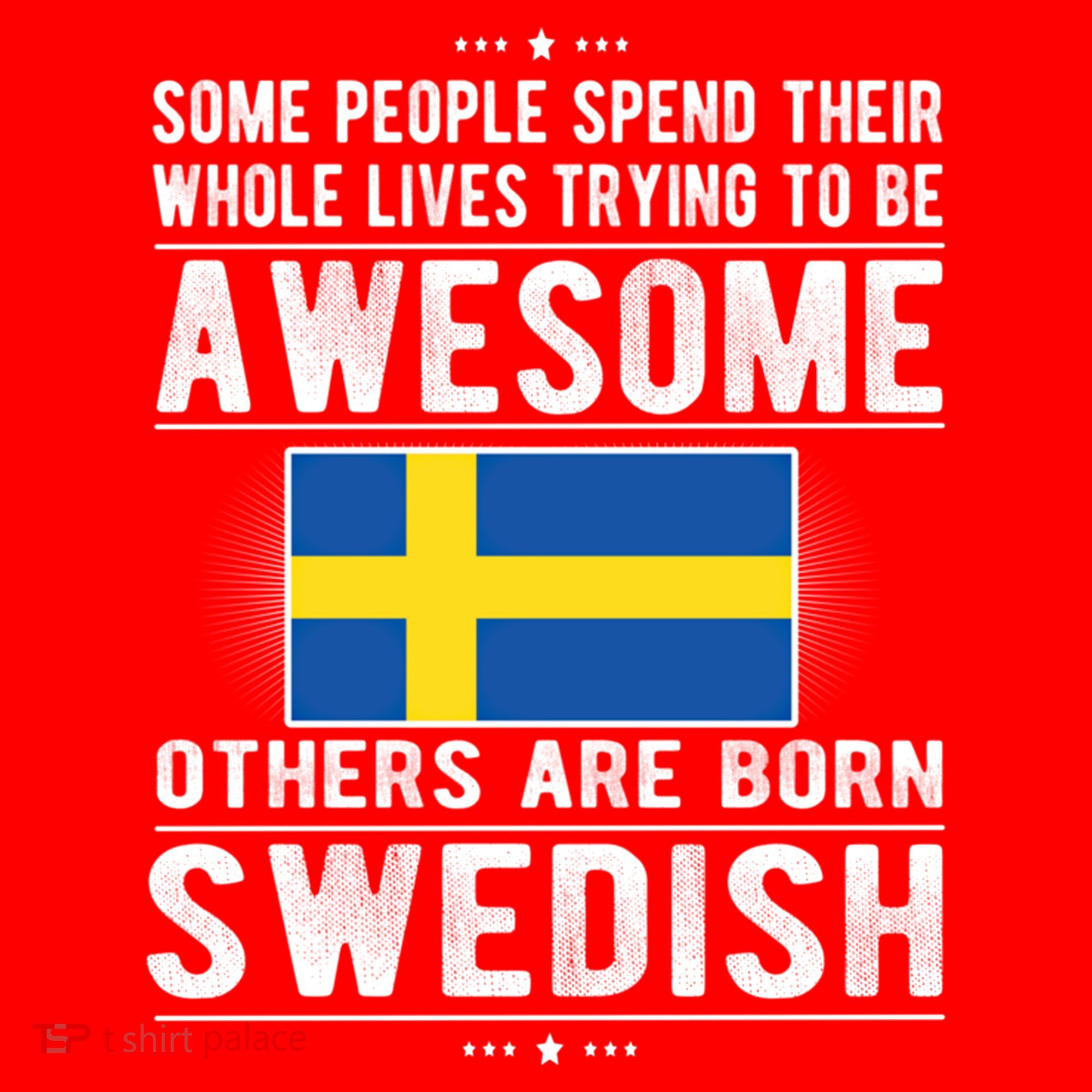 Awesome Swedish Flag Sweden Swedish Roots Gift Santa Hat