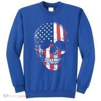 American Skull Flag Usa Patriotic 4th Of July Gift Sweatshirt thumb 0