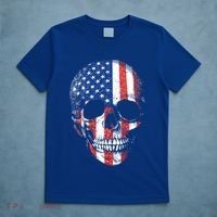 American Skull Flag Usa Patriotic 4th Of July Gift T-Shirt thumb 5