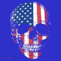 American Skull Flag Usa Patriotic 4th Of July Gift Mousepad thumb 1