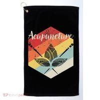 American Softball Flag Players And Bat Golf Towel thumb 0
