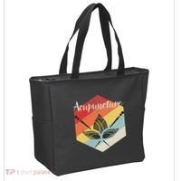 American Softball Flag Players And Bat Tote Bag thumb 2