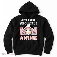 Anime Shirts For Girls , Just A Girl Who Loves Anime Hoodie thumb 0